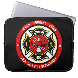 Brandstriders Rädding ADD NAMN Fire Department Bad Laptop Fodral