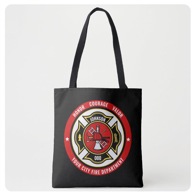 Brandstriders Rädding ADD NAMN Fire Department Bad Tygkasse (Skapare uppladdad)