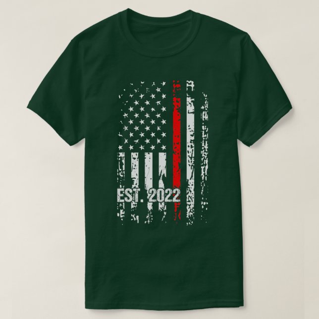 Brandstriders Studenten Red Line Fire Academy 2023 T Shirt (Design framsida)