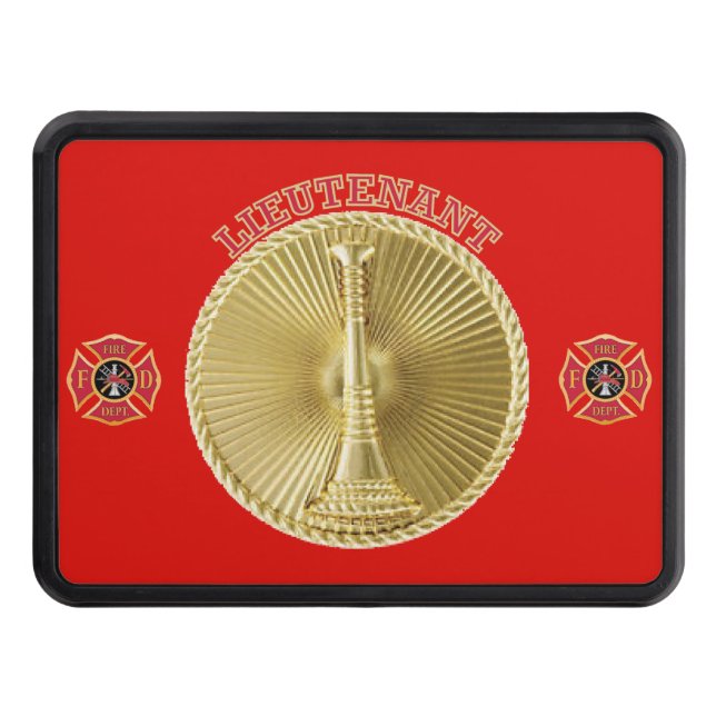 Brandstridgenerallöjtnant Medallion Hitch Cover Skydd För Dragkrok (Framsidan)