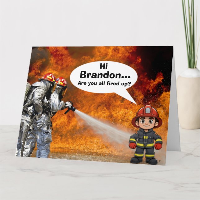 Brandt Lastbil-födelsedagskort Kort (Framsida)