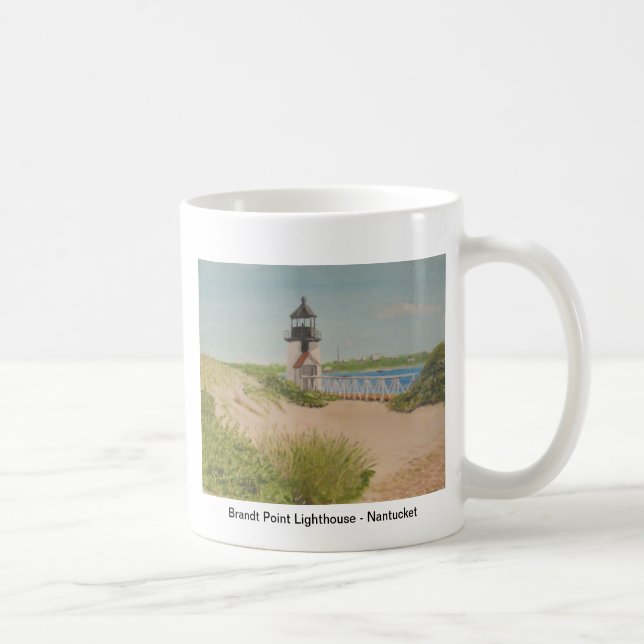 Brandt pekar fyren - Nantucket Kaffemugg (Höger)