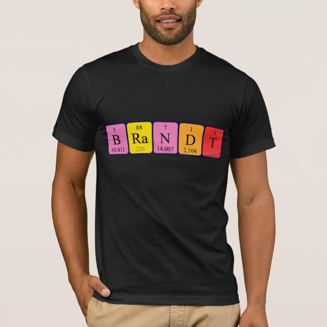 Brandt Periodisk skjorta bord namn T-shirt (Framsida)