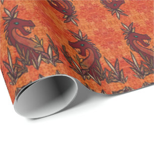 Brandvägg och brandvägg Papprare Presentpapper