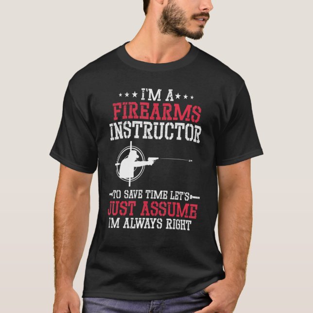 Brandvapeninstruktör Gun Shooting Safety Weapon Tr T Shirt (Framsida)
