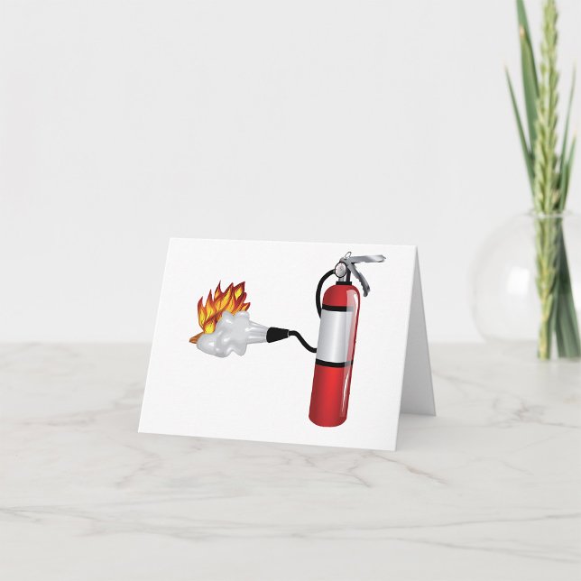 Brandvarnsapparat Släckande Brand Notkort Kort (Skapare uppladdad)