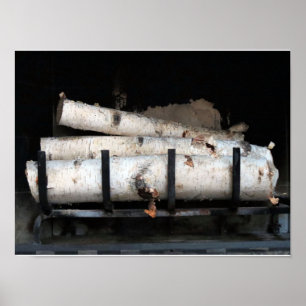 Brandved i jorden Poster