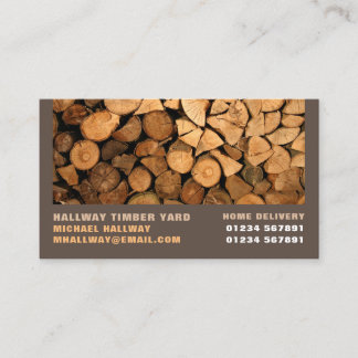 Brandvirke, lumber/timmer/Wood Yard Visitkort