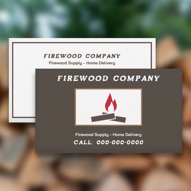 Brandvirkesförsörjning Visitkort (Firewood Supply Business Card)