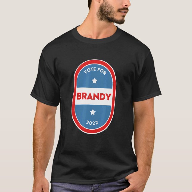 Brandy  Bartender Political Election Parody 2022 T Shirt (Framsida)