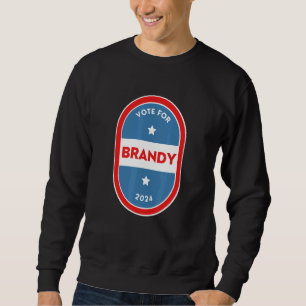Brandy Bartender Politisk Valparodi 2024 Lång Ärmad Tröja