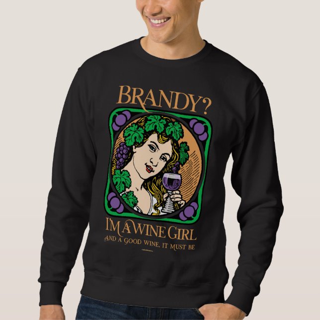 Brandy I är A Vin Girl Lång Ärmad Tröja (Framsida)