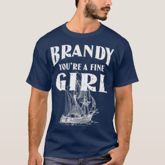 Brandy Youre A Bra Girl Distress Sailor T Shirt