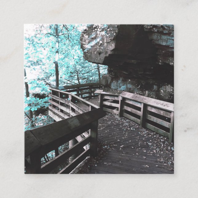 brandywine boardpromenad square-affärskort fyrkantigt visitkort (Framsida)