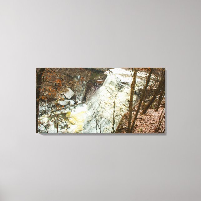 Brandywine Falls in Winter, Ohio Canvastryck (Framsida)