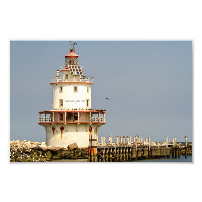 Brandywine Shoal fyr Fototryck (Framsidan)