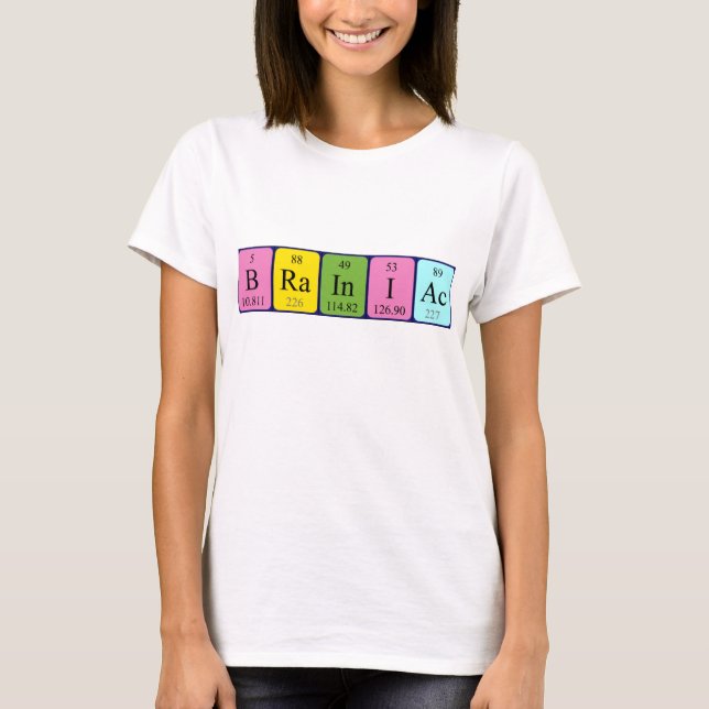 Braniac Periodisk skjorta bord namn T-shirt (Framsida)