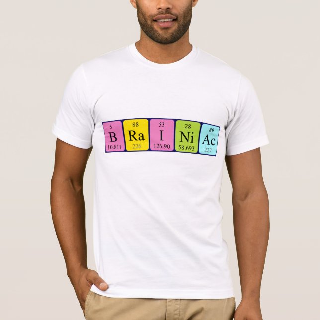 Braniac Periodisk skjorta bord namn T Shirt (Framsida)