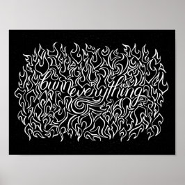 Bränn allt - skriv ut poster