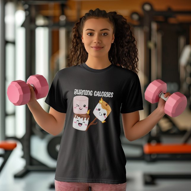 Bränn Calories Marshmallow Meme T Shirt ( Style up with this awesome shirt featuring three little marshmallows roasting.)