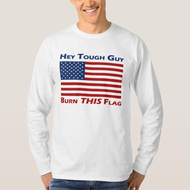 Bränn DENNA flagga (US) T-shirt (Framsida)