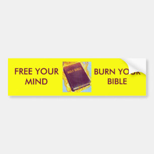 Bränn din bibel bildekal
