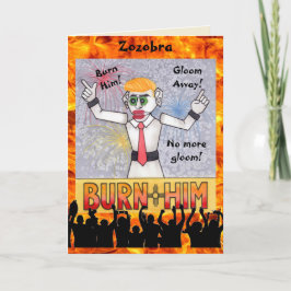 Bränn din Gloom Away Zozobra A Santa Fe Tradition Helgkort