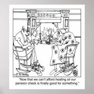 Bränn din pensionskontroll på Behållans varm Poster