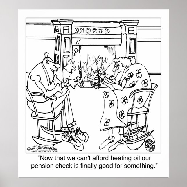 Bränn din pensionskontroll på Behållans varm Poster (Framsidan)