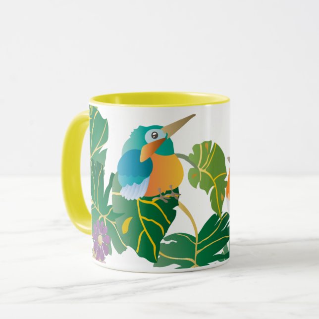 Bränn ditt hjärta i Kärlek Coffee Mugg (Framsida vänster)