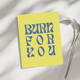 Bränn för dig – Retro fet typografi affisch