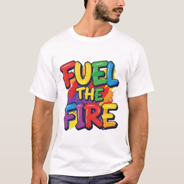 Bränn gnistan" t shirt (Framsida)