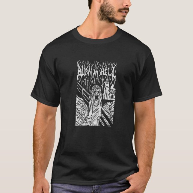 Bränn in i helvetet Goth Goth... T Shirt (Framsida)