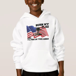 Bränn inte min flagga t shirt