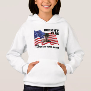 Bränn inte min flagga t shirt