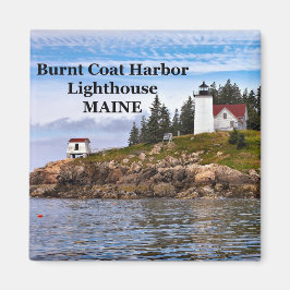 Bränn Jacka Harbour Lighthouse, Maine Magnet