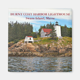 Bränn Jacka Harbour Lighthouse, Maine Magnet