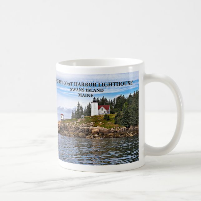 Bränn Jacka Harbour Lighthouse, Maine Mugg (Höger)
