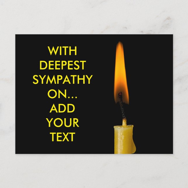 Bränn ljus och sms. 2 vykort (Framsida)