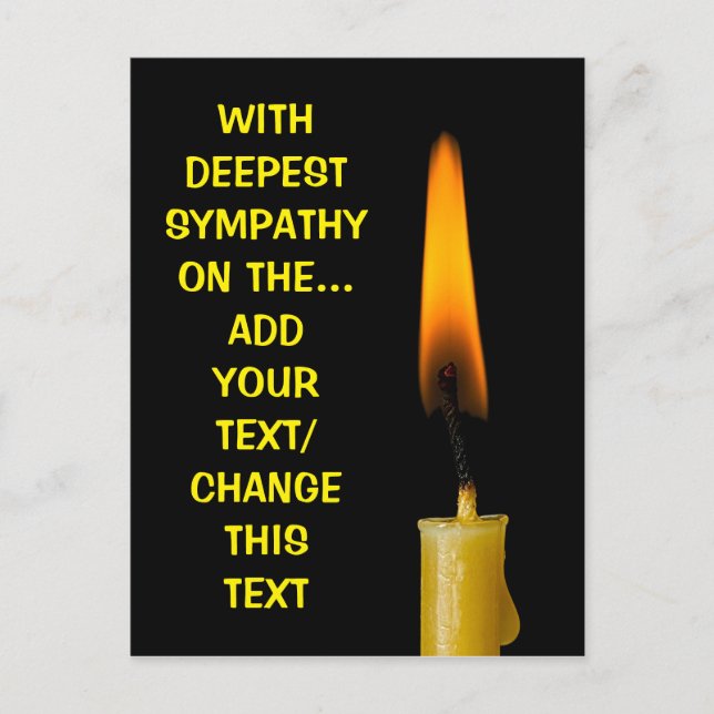 Bränn ljus och sms. 2 vykort (Framsida)