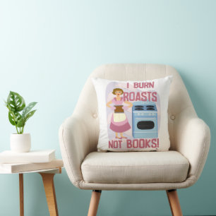 Bränn rost, inte Bokar, sassy Retro Reading Makfe Kudde