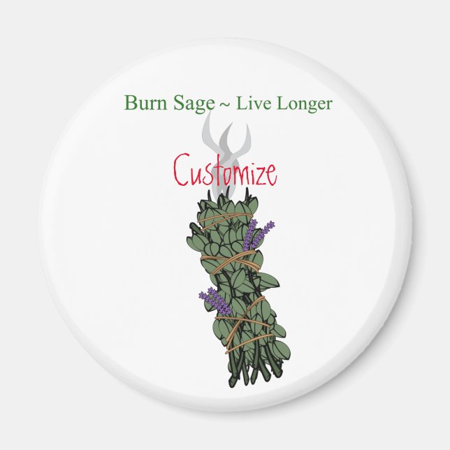 Bränn sage thunder_Cove Magnet (Framsidan)