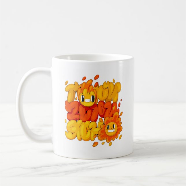 Bränn starkt, bränn klart kaffemugg (Vänster)