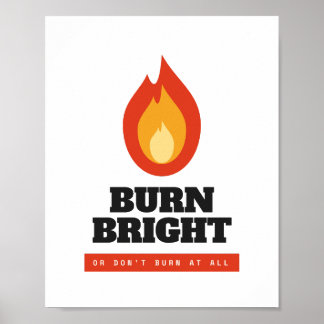 Bränn starkt motiverande flamma arkivposter poster