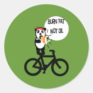 Bränn Tjock, ej olja Runt Klistermärke