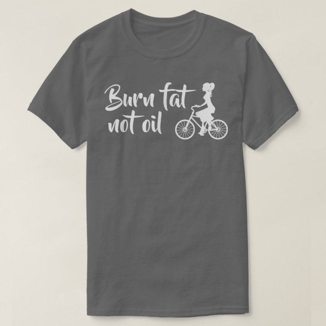 Bränn Tjock, ej oljebike-Biker MTB E-Bike Gift T Shirt (Design framsida)