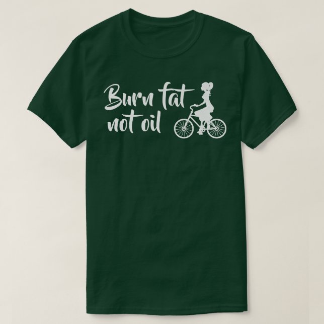 Bränn Tjock, ej oljebike-Biker MTB E-Bike Gift T Shirt (Design framsida)
