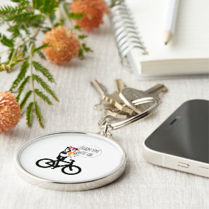 Bränn Tjock, inte oljesnål Rund Silverfärgad Nyckelring