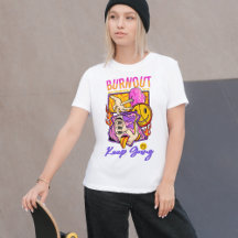 Bränn ut men Optimistisk Streetwear T-Shirt