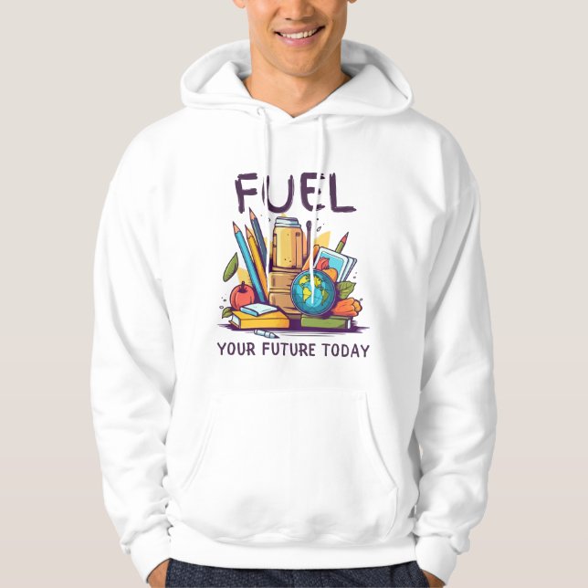 Bränna din framtid i dag hoodie (Framsida)